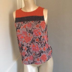 Meadow rue for Anthropologie floral  fit top NWOT‎